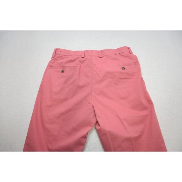 Brooks Brothers Clark Advantage Stretch Chino Khaki Pants Pink Mens Sz 33 x 32 - Picture 8 of 8
